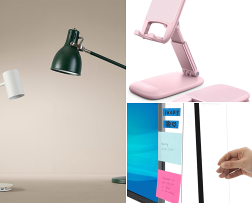 Desk items cover photo collage