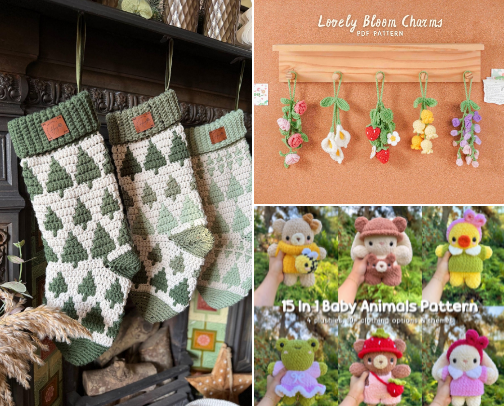 Crochet accessories//just extras cover photo collage