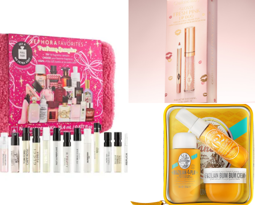Holiday gift sets cover photo collage