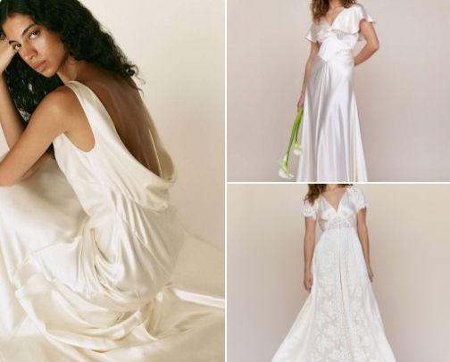 Low Toxic Wedding Dresses cover photo collage