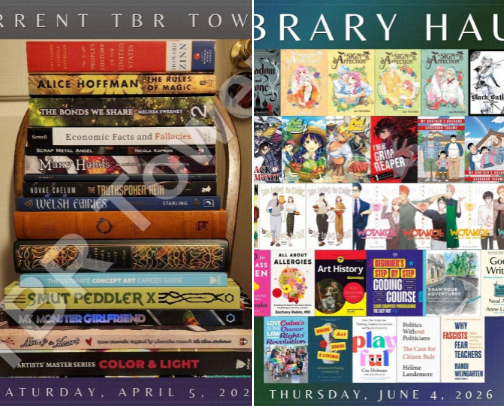 Current TBR Tower! cover photo collage