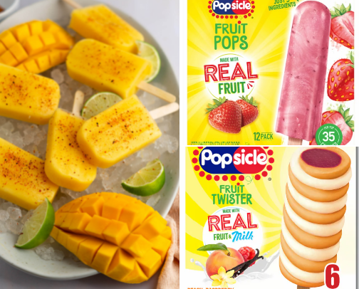 Popsicles and Ice Cream cover photo collage