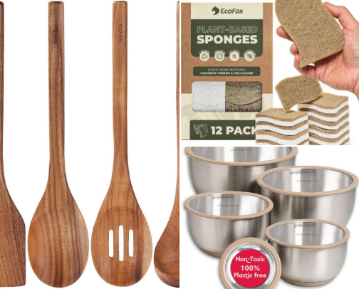 Non toxic kitchen swaps cover photo collage