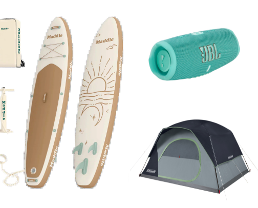 a girly pop guide to a perfect little camping trip, but make it a lil extra! cover photo collage