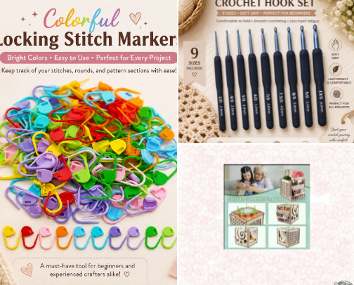 Essential Crochet & Craft Tools 🧶 cover photo collage