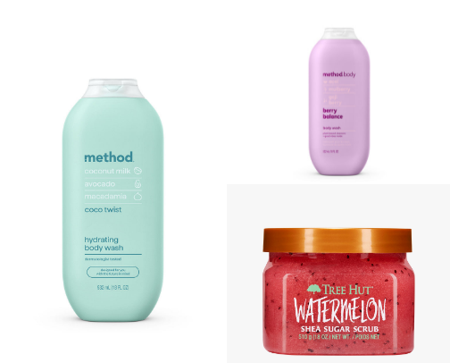 Shower essentials cover photo collage