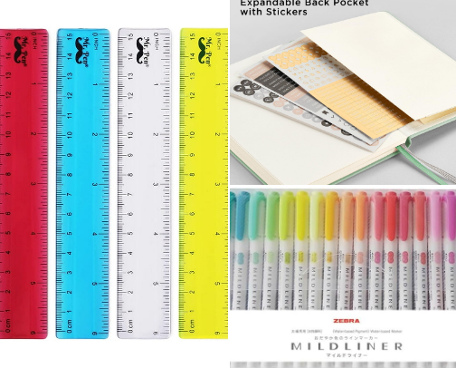 My 2026 bullet journal supplies cover photo collage