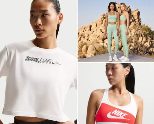 Fashion meets fitness. cover photo collage