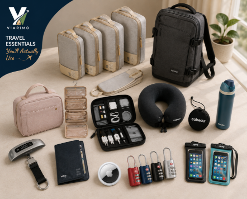 Travel Essentials You’ll Actually Use ✈️ cover photo collage