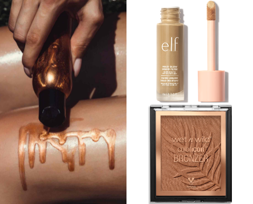 How to achieve the bronzy look☀️ cover photo collage