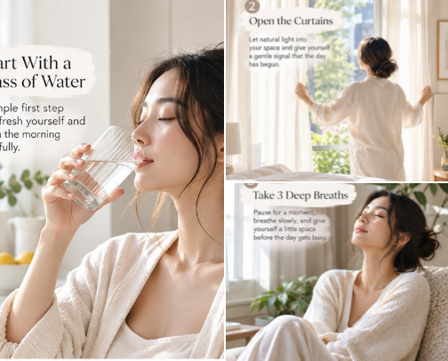 The 5-minute Morning Reset cover photo collage
