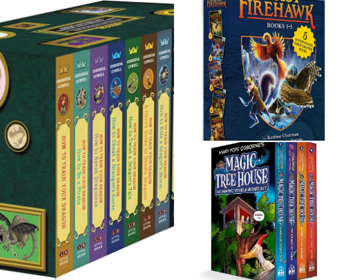 Fantasy books to read with your kids cover photo collage