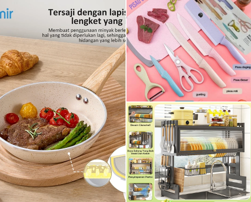 Rekomendasi Peralatan Dapur Aesthetic dan Viral cover photo collage
