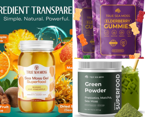 Sea Moss Products I Love for Health & Wellness 🌿 cover photo collage