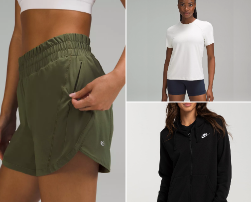 Gym clothes cover photo collage
