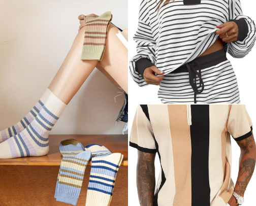 Best Striped Fashion Picks for Every Style – Tops, Tees, & Matching Sets (Women's & Men's) cover photo collage