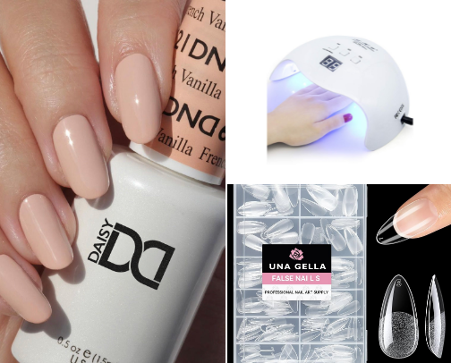 Nail supplies cover photo collage