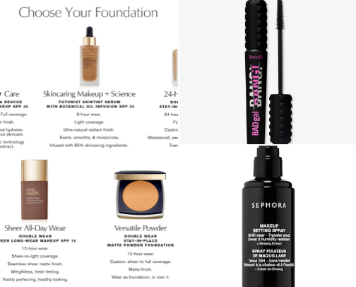 My favorite beauty recs cover photo collage
