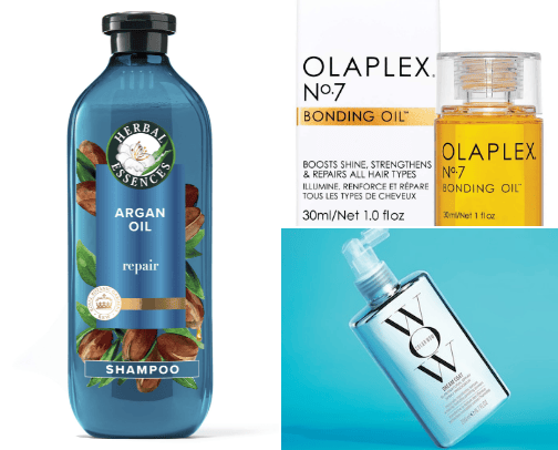 Hair products & Shampoo cover photo collage