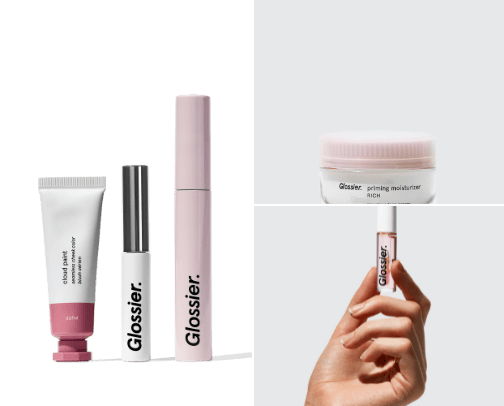 Glossier✨ cover photo collage