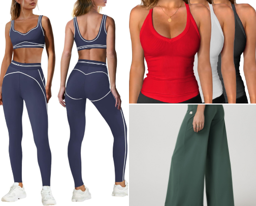 Flirty Fits for Fierce Workouts 💖🔥Lift, Lounge & Look Hot 💋🏋️‍♀️ cover photo collage