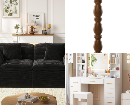 Furniture and decor finds cover photo collage