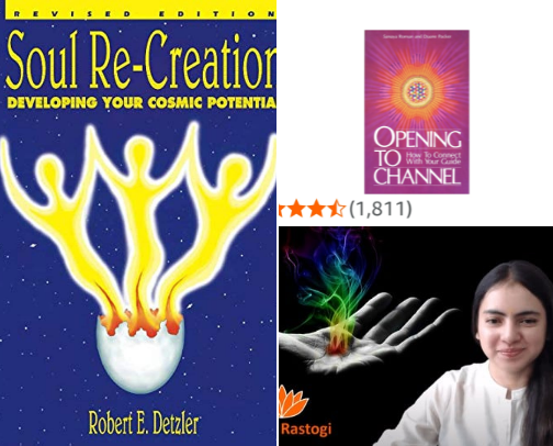 Spiritual growth books and courses cover photo collage