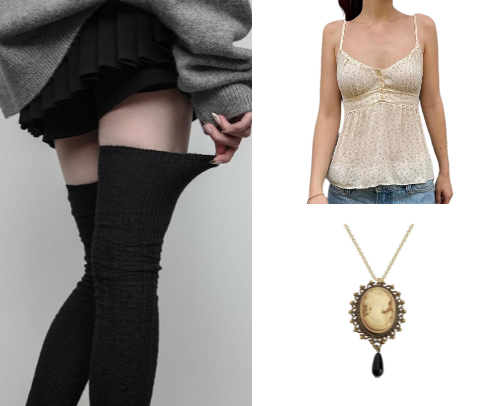 Coquette girl Fall outfit ideas and pieces cover photo collage