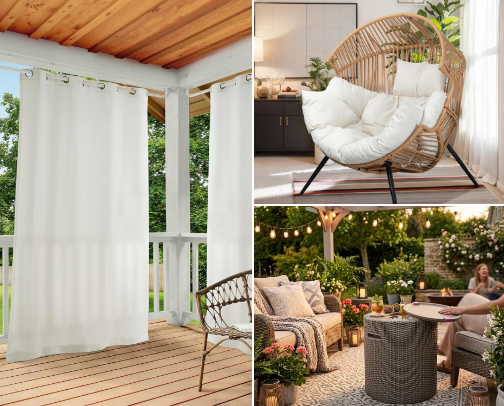 Affordable Patio Finds for a Cozy Outdoor Space cover photo collage