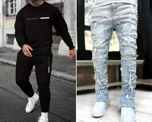 Man summer clothes for Black Friday cover photo collage