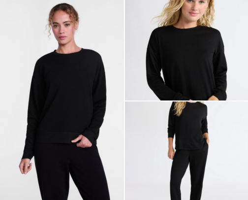 Women's Fleece Sleep Tops cover photo collage