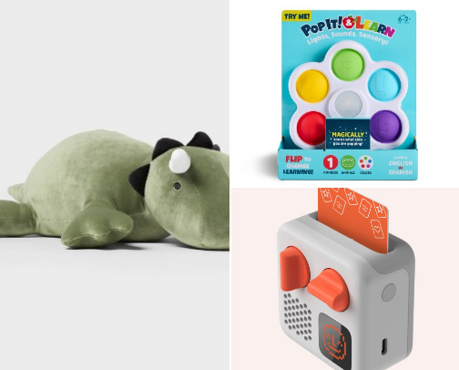 sensory-friendly first gifts for a toddler boy cover photo collage