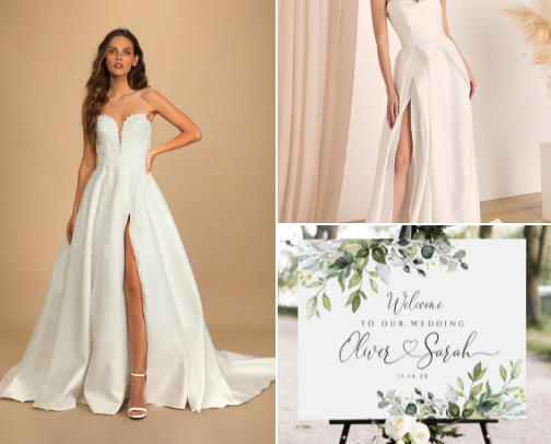 Wedding bucket list cover photo collage
