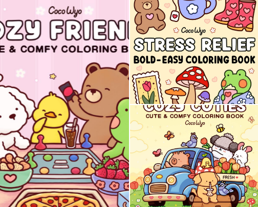 Adulting is hard, lets color cover photo collage