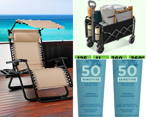 Beach Day Must Haves! cover photo collage