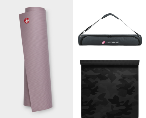 I Finally Found a Yoga Mat That Doesn't Slide on Hardwood Floors cover photo collage
