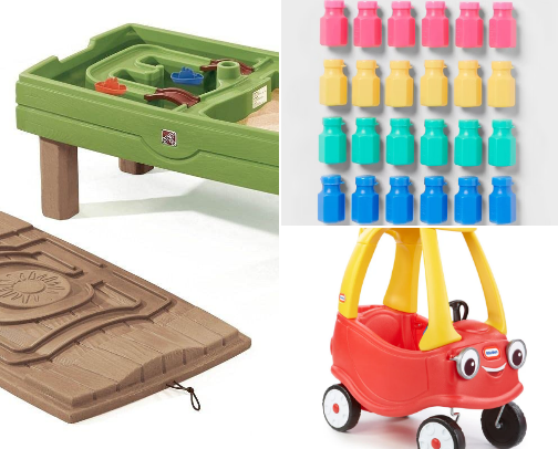 Summer toys cover photo collage