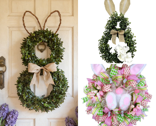 Cute Easter Wreaths for every home #Walmart Partner cover photo collage