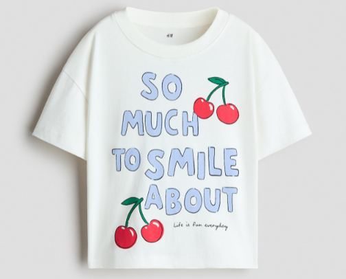 H&M 100% cotton Girls Tees cover photo collage