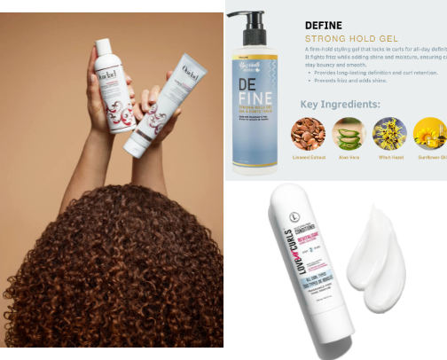 My Curly Hair Holy Grails  - Curl Type 3a, 3b ✨ cover photo collage