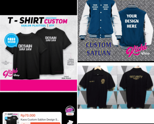 Custom clothing cover photo collage