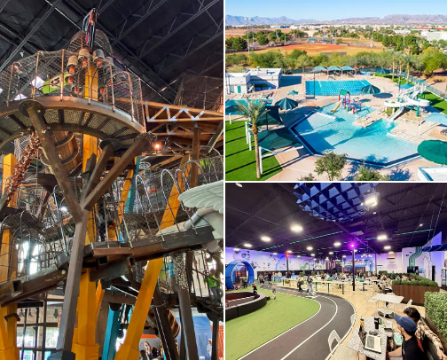Favorite  places to beat the heat with toddlers in AZ cover photo collage