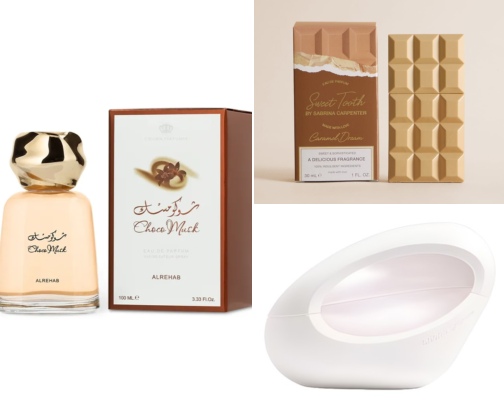 Perfumes that smell like dessert cover photo collage