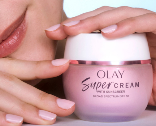 Olay for your skincare. cover photo collage