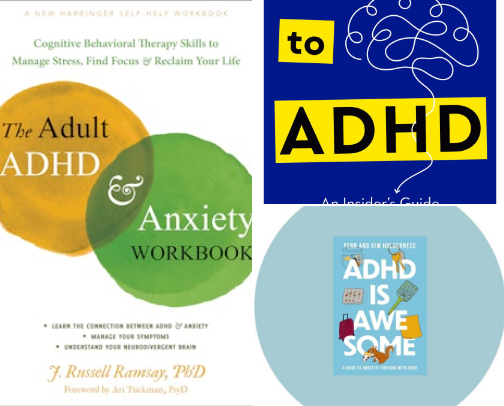ADHD Books (Therapist-Curated) cover photo collage