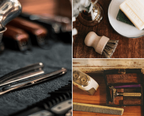 products for shave cover photo collage