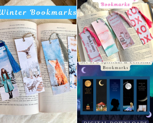 Nellys Nooks - Handmade Bookmarks! cover photo collage
