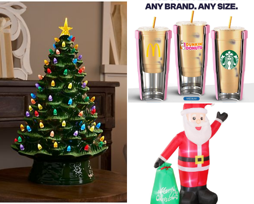 Christmas decor + gift ideas cover photo collage