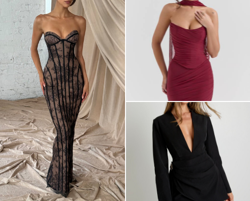 ✨ Statement Dresses That Speak Louder Than Words ✨ cover photo collage