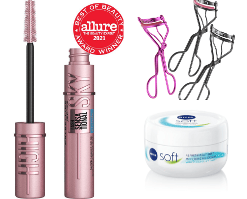 makeup and skincare cover photo collage
